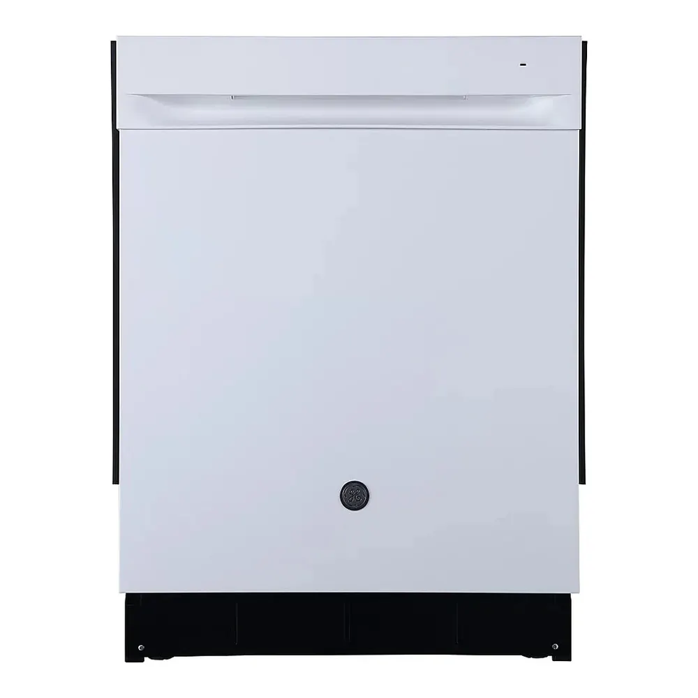 GE Lave-vaisselle 24″, 52 dBA, commandes intégrées, cuve inox, blanc, photo 1