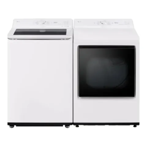 LG Ensemble laveuse 5,8 pi³ et sécheuse électrique 7,3 pi³, 27″, blanc